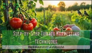 step-by-step tomato harvesting techniques