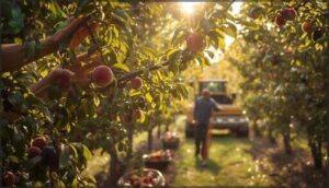 stone fruit harvesting methods