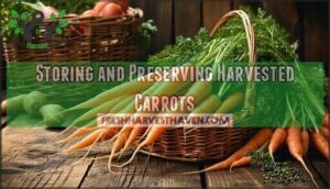 storing and preserving harvested carrots
