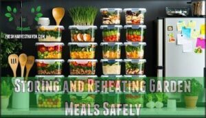 storing and reheating garden meals safely