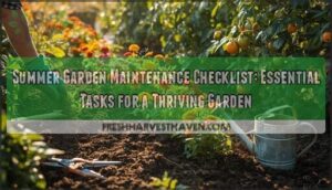 summer garden maintenance checklist