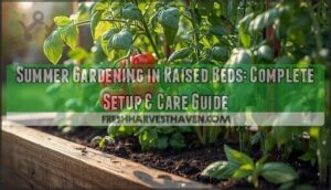 summer gardening in raised beds