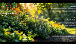 sun-loving and shade-tolerant varieties