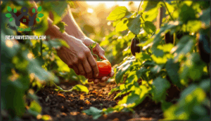 sustainable harvesting and garden management
