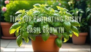 tips for promoting bushy basil growth