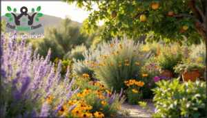 top drought-tolerant flowers, shrubs, and edibles