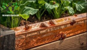 using copper tape against slugs and snails