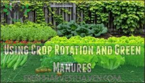 using crop rotation and green manures