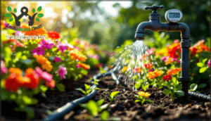 using drip systems and timers
