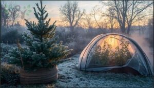 using frost cloths and burlap using frost cloths and burlap