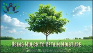 using mulch to retain moisture