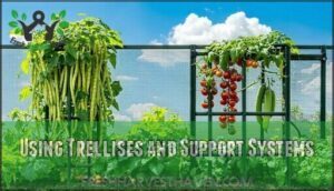 using trellises and support systems