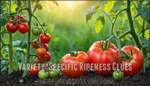 variety-specific ripeness clues