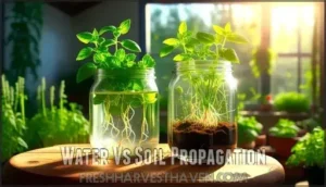 water vs soil propagation