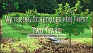 watering schedules for first two years