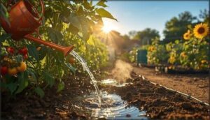 watering techniques for hot weather