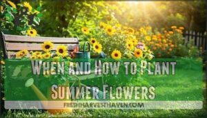 when and how to plant summer flowers
