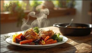 30-minute organic chicken and vegetable dishes