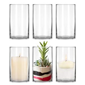 6 Pack Clear Glass Cylinder B0B2VJS9R6