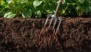 aerating and loosening compacted soil