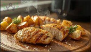 air fryer zesty ranch chicken & potatoes air fryer zesty ranch chicken & potatoes