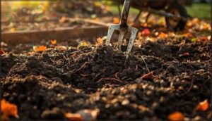 amending soil with compost or organic matter