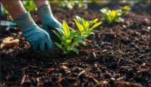 apply mulch to retain moisture