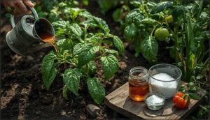 applying weed tea, fish emulsion, and epsom salt applying weed tea, fish emulsion, and epsom salt