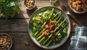 asparagus salad with bacon and walnuts asparagus salad with bacon and walnuts