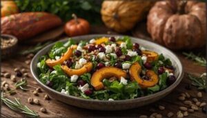 baby kale and acorn squash salad baby kale and acorn squash salad