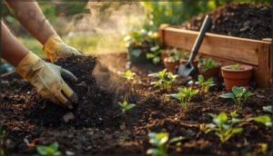 benefits of adding compost and aged manure