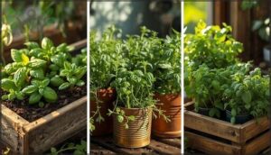 benefits of containers, raised beds, and recycled planters