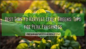 best time to harvest leafy greens