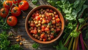black-eyed pea tomato salad