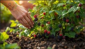 caring for blackberry plants