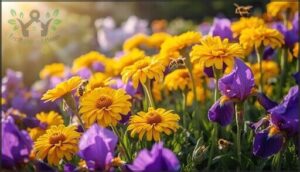 cheerful yellow and purple combos