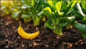 coffee grounds and banana peels