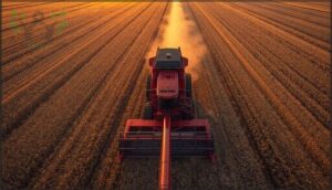 combine harvesters for grains