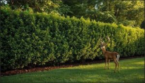 creating visual barriers with hedges