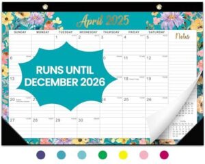 Desk Calendar 2025 2026, 21 Months B0DSFNVY75
