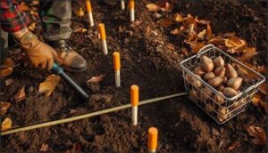 digging holes and marking patterns digging holes and marking patterns