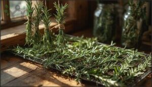 drying methods for preserving rosemary