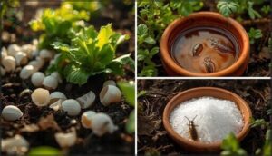 epsom salt, eggshell, and beer traps