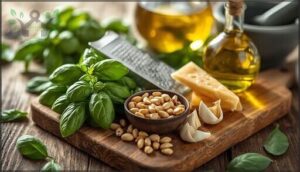 essential ingredients for basil pesto essential ingredients for basil pesto