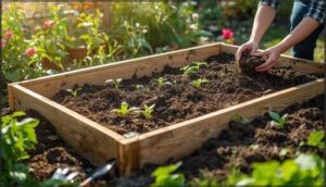 filling and preparing the soil filling and preparing the soil