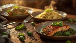 flavorful basil-based main courses