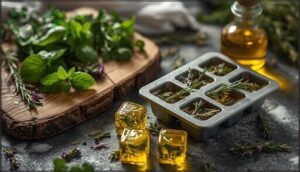 freezing herbs in olive oil or as cubes freezing herbs in olive oil or as cubes