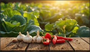 garlic, hot pepper, and chile sprays