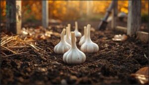 garlic—plant in fall for summer harvest