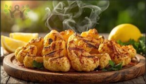 grilled cauliflower wedges